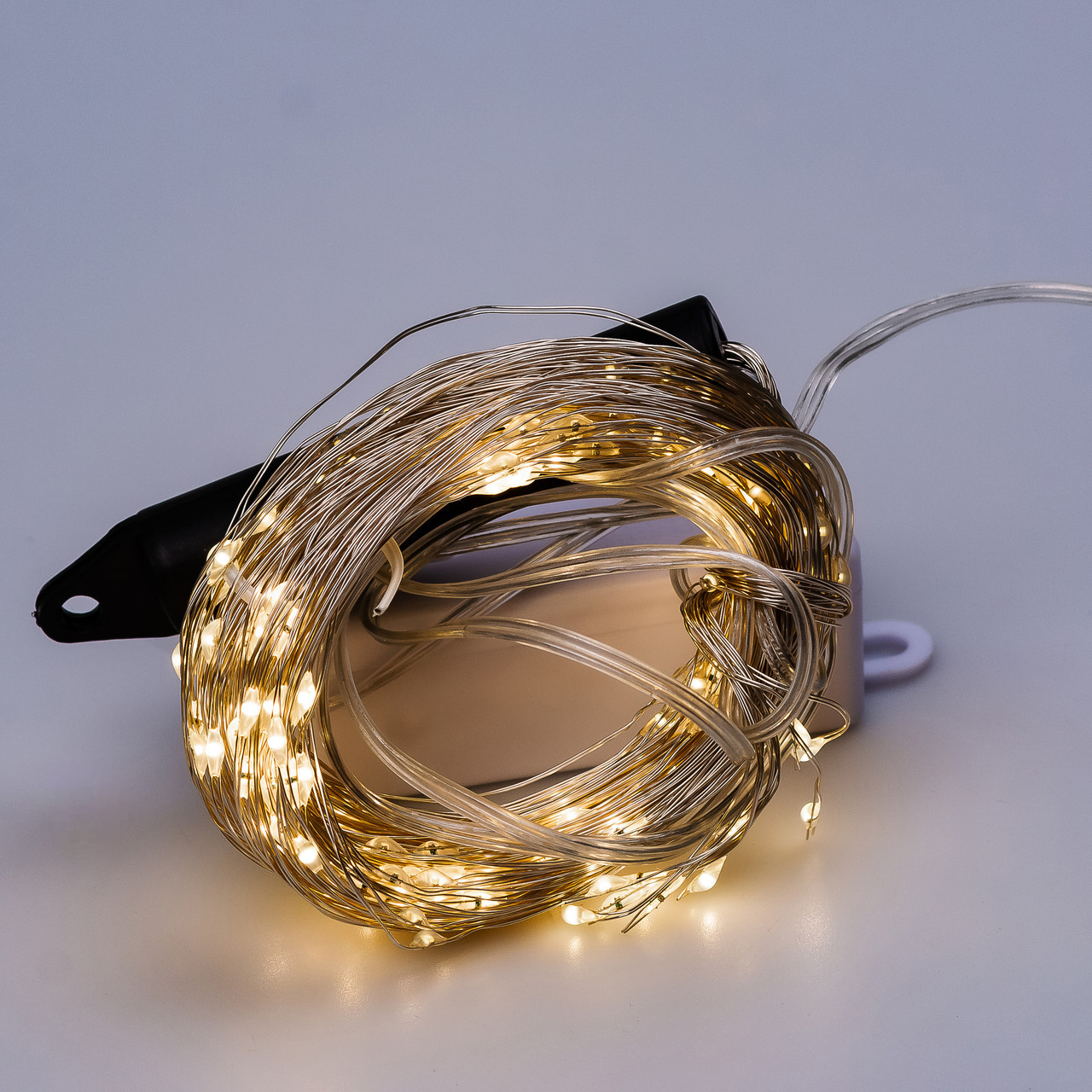 Гирлянда светодиодная лошадиный хвост GarlandoPro 200LED Роса 2м 10 линий Желтый
