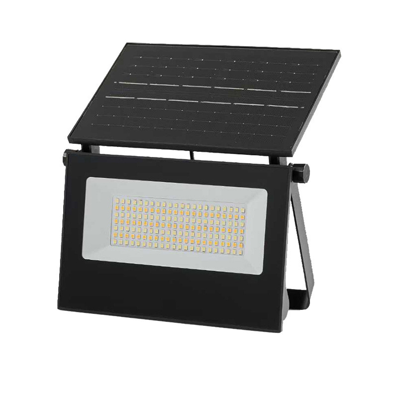 Вуличний LED ліхтар на сонячних батареях 15.5x3.2x10.5 см прожектор світлодіодний вуличний 110 LED 200 Вт із сонячною панеллю HP-5-58