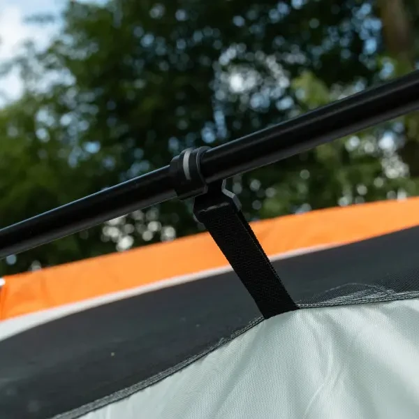 Палатка кемпинговая на 6-8 человек 380x260x190 см с тентом зеленый палатка большая туристическая SJ-0115GR