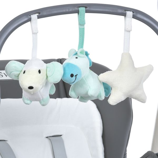 Стульчик-качели ME 1087-G SWAN Dark Gray