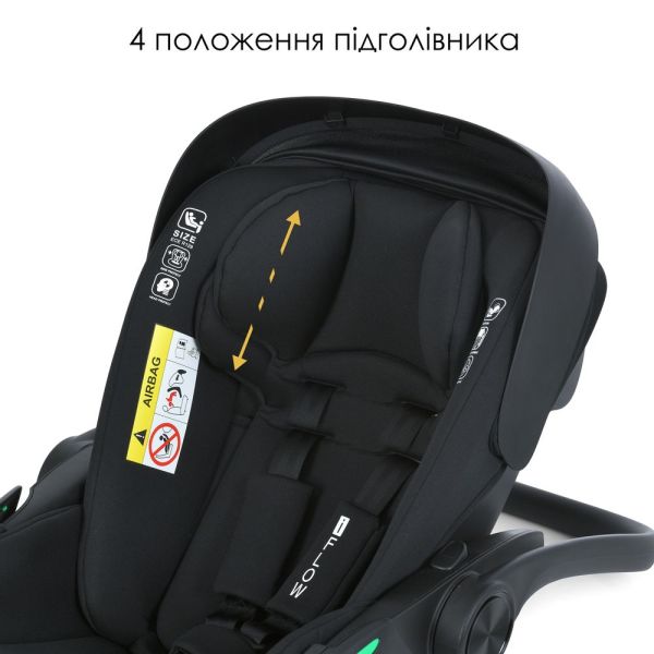 Автокресло El Camino i-FLOW ME 1198 Black
