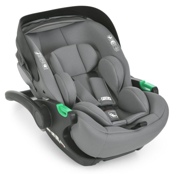 Автокресло детское El Camino i-FIX+ ME 1110 Simply Gray