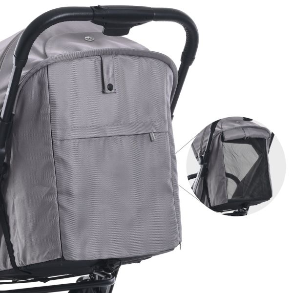 Коляска детская ME 1129 LINK Silver Striped