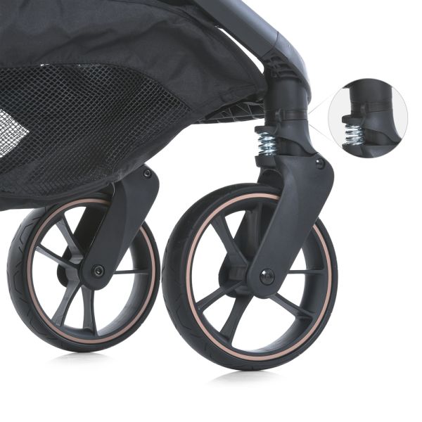 Детская коляска ME 1127-G BEYA Black Leo