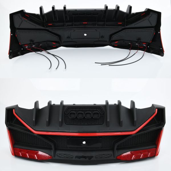 Бампер M 5738-REAR BUMPER RED