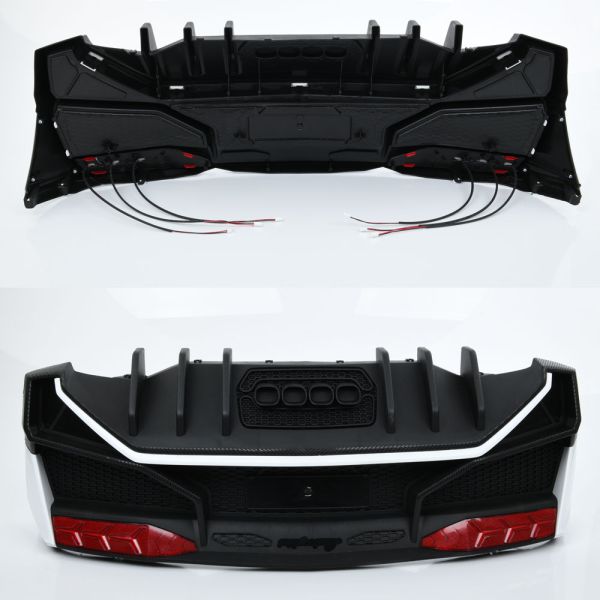 Бампер M 5738-REAR BUMPER WHITE