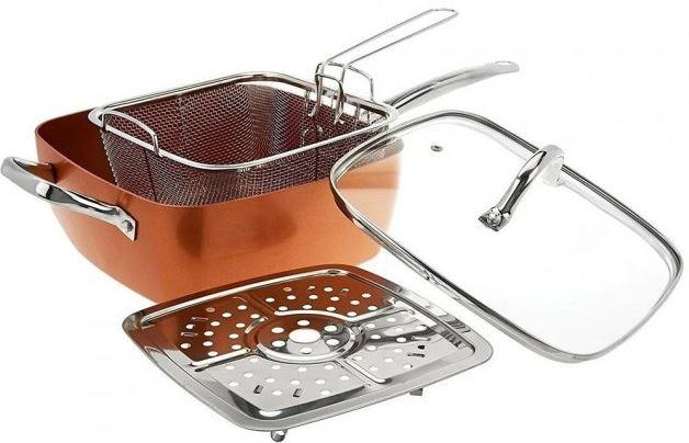 Сковородка-фритюрница пароварка-8001.
