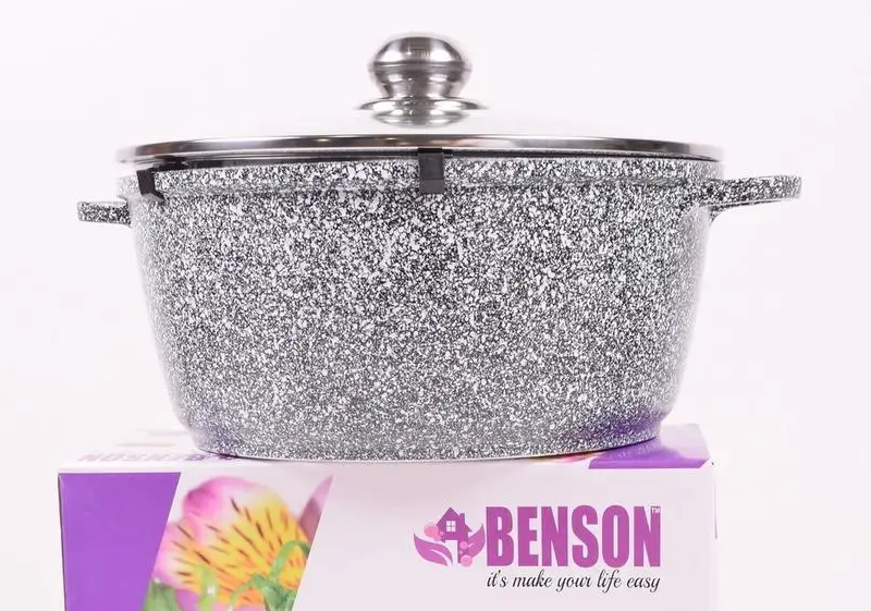 Кастрюля (казан) с гранитным покрытием Benson BN-316 (ёмкость 3.2 л)