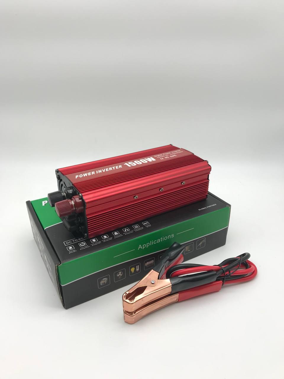 Автомобильный инвертор преобразователь напряжения Digital 1500W