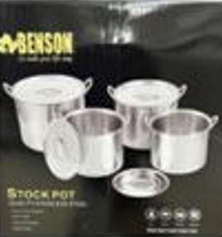 Набор посуды из нержавеющей стали Benson BN-289 (8 предметов) Stock Pot