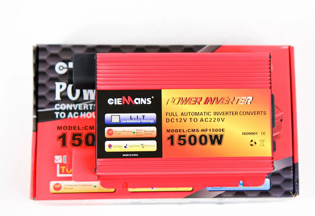 Автомобильный инвертор преобразователь CIEMANS 12 V 1500