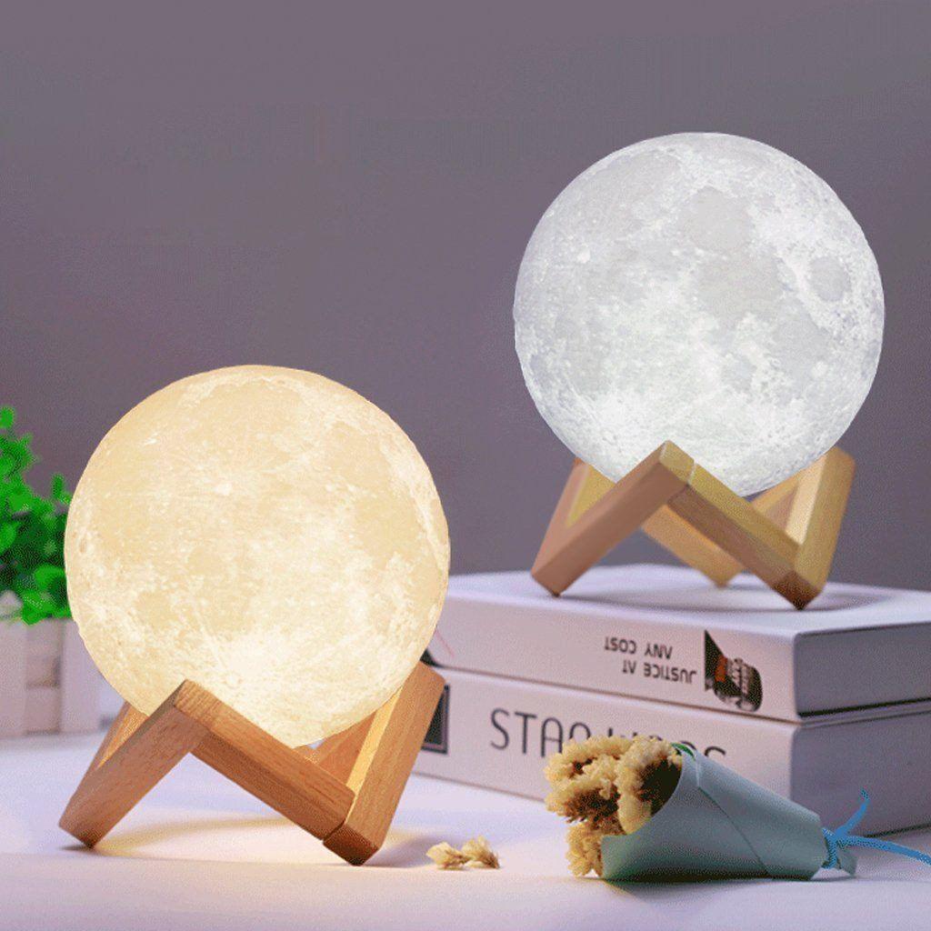 Світильник 3D MOON LAMP у формі Місяця