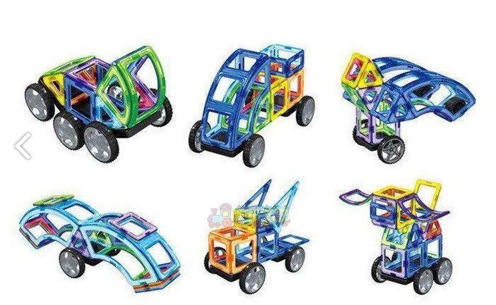 Конструктор LT3003 магнітний, транспорт, 87 деталей Magnit/Magical/LIMO TOY