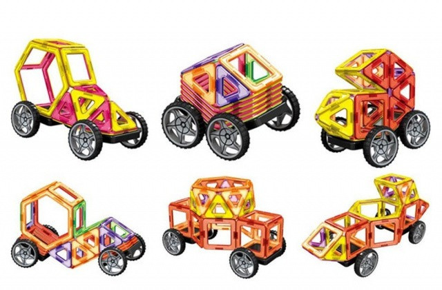 Магнітний, конструктор транспорт, 100 деталей Magnit/Magical/LIMO TOY