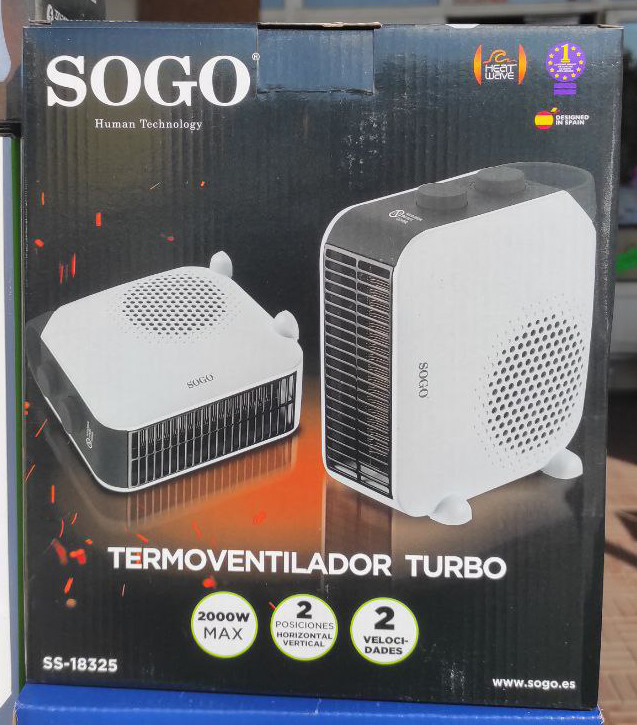 Тепловентилятор SOGO CAL-SS-18325