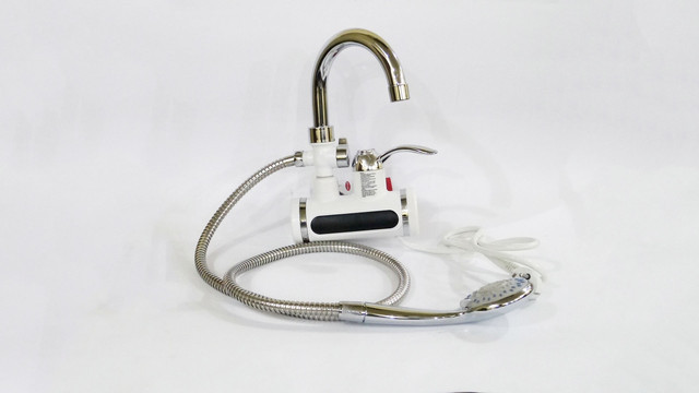 Проточний кран водонагрівач бойлер з екраном і душем Heating Faucet FT-001 (Нижнє підключення)