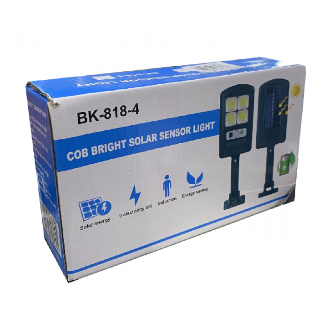 Уличный фонарь на солнечной батарее с датчиком движения BL BK818-4 COB (t6516)