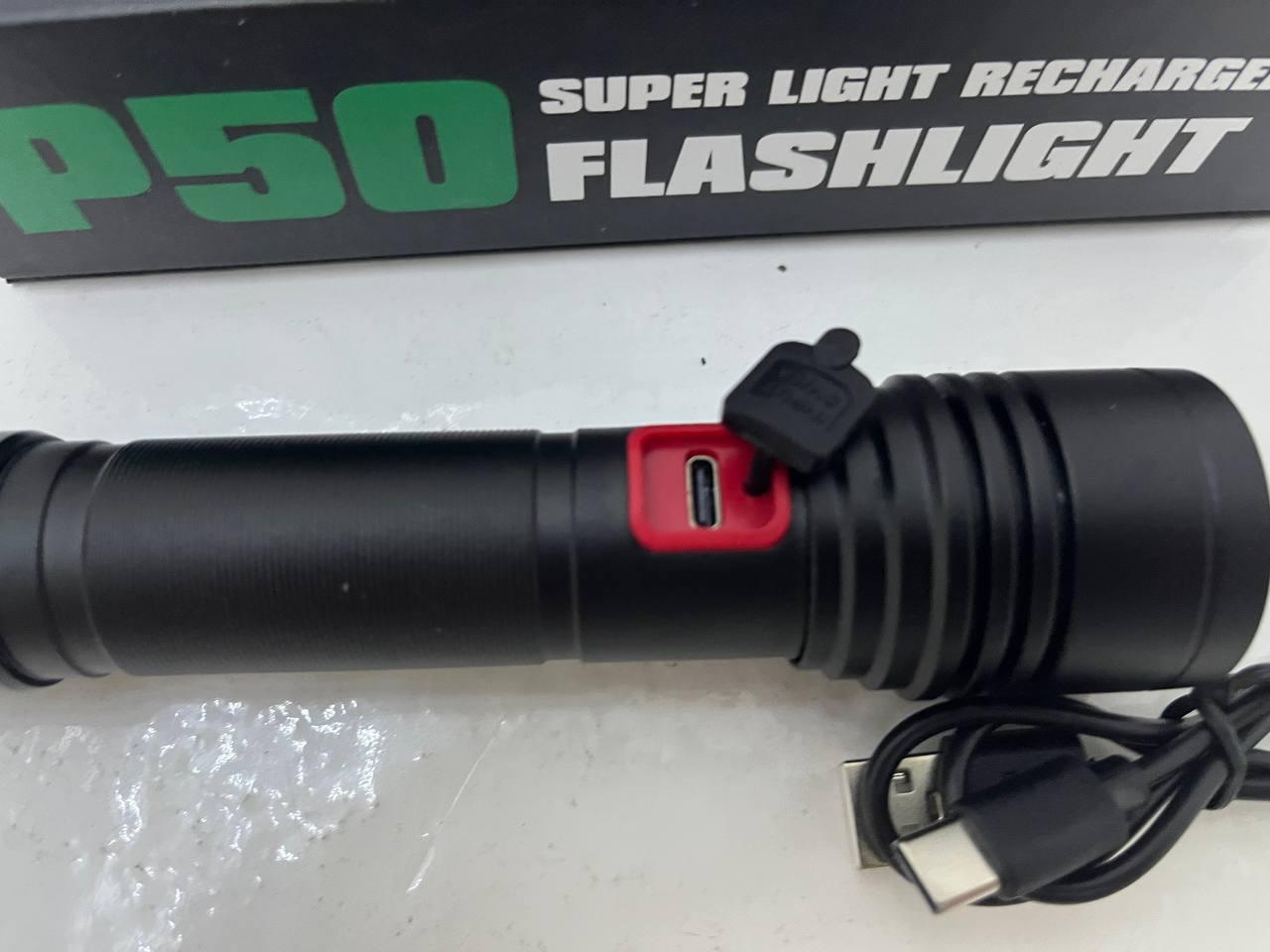 Ліхтар ручний X-Balog BL-P02-P50 на акумуляторі або від батарейок