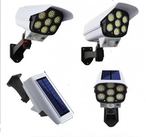 Вуличний ліхтар на сонячній батареї з датчиком руху та пультом SOLAR MONITORING LAMP CL-877A у вигляді камери
