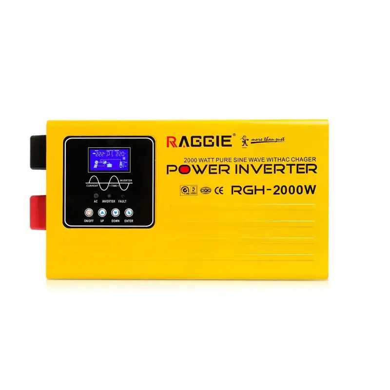Инвертор (преобразователь) RAGGIE RGH-2000W 24V c правильной синусоидой+зарядное устройство