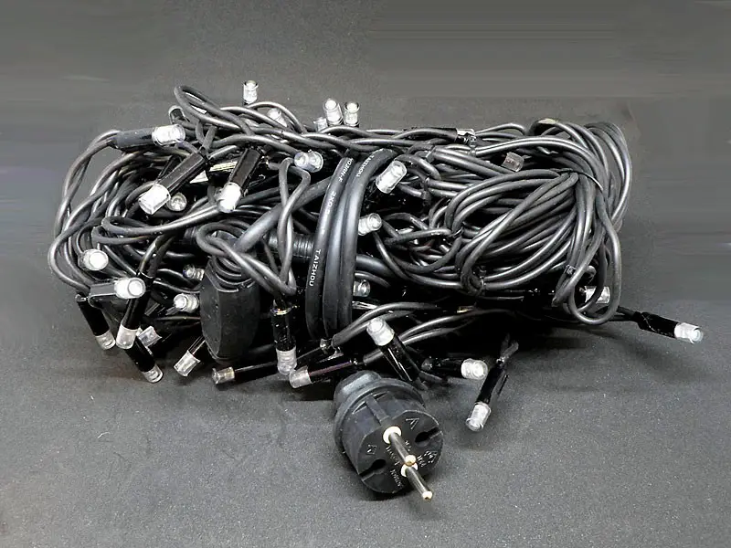 Гирлянда дождь черный провод 3,3мм матовая круглая лампа уличная 150LED 150-SHORT-CURTAIN