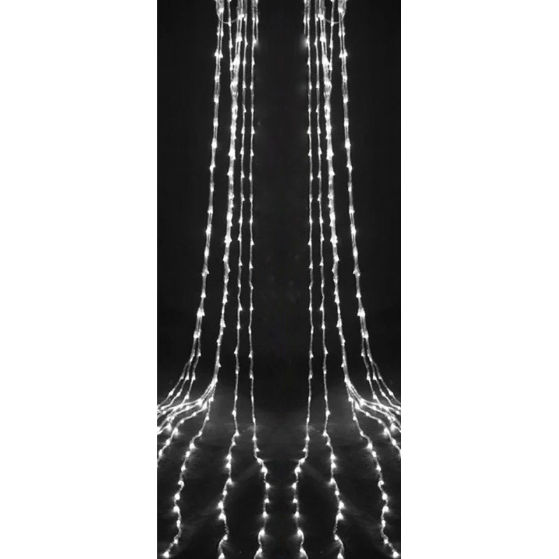 Гирлянда водопад (Curtain-Lights) Itrains-480-W внутренняя, пер.:прозрачный, 3*3м (Белый)