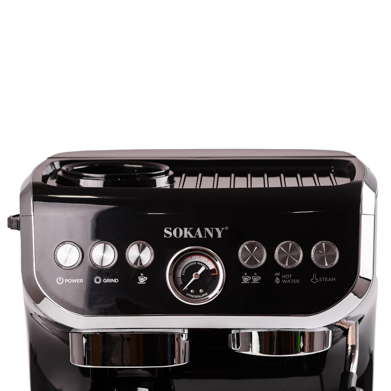 Кофеварка профессиональная электрическая с кофемолкой 1560 Вт 2 л Sokany SK-6866