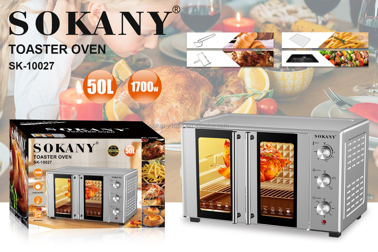 Электрическая духовка 50 литров Sokany Электродуховка 1700 Вт