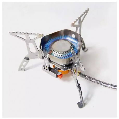 Туристичний газовий пальник TANXIANZHE 3500 Вт з вітрозахистом, п’єзопідпал, складний, портативний