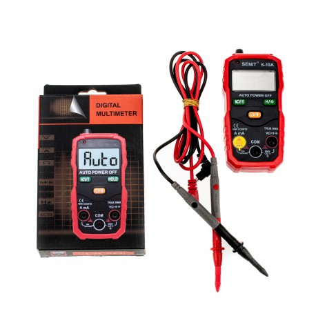 Цифровий мультиметр DIGITAL MULTIMETER True RMS з авто діапазоном, NCV, підсвіткою і звуковим сигналом