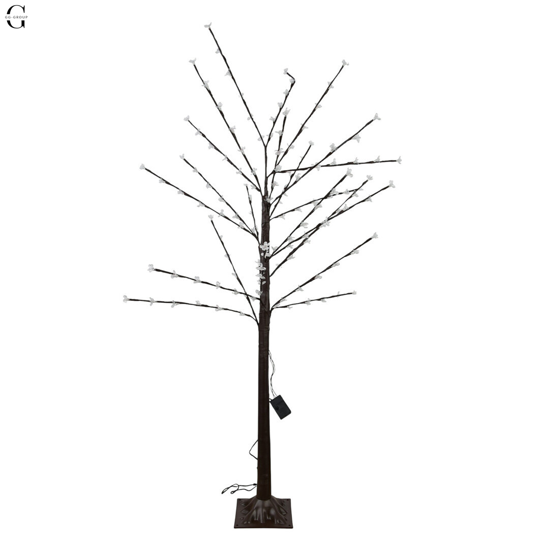LED-дерево САКУРА декоративне 1.5 м, 144 LED, жовте світло, RGB, 8 режимів