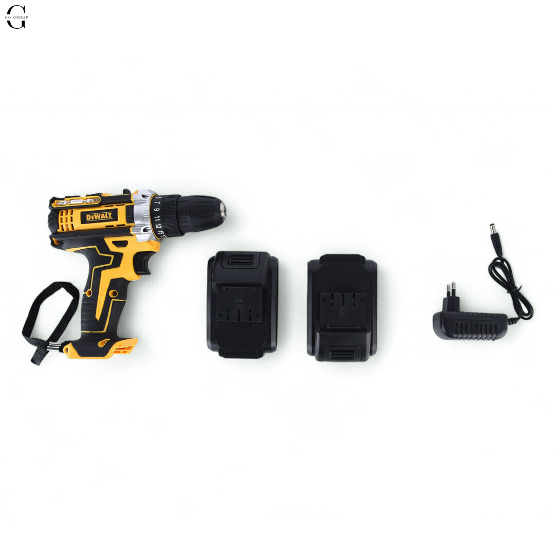 Шуруповерт аккумуляторный DeWalt 24V  в кейсе, 2 аккумулятора 5.0Ah