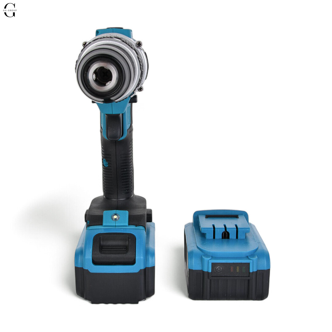 Шуруповерт MAKITA 36V Бесщеточный + 2 АК 5Ah + Металлический патрон + Набор инструментов 53 в 1
