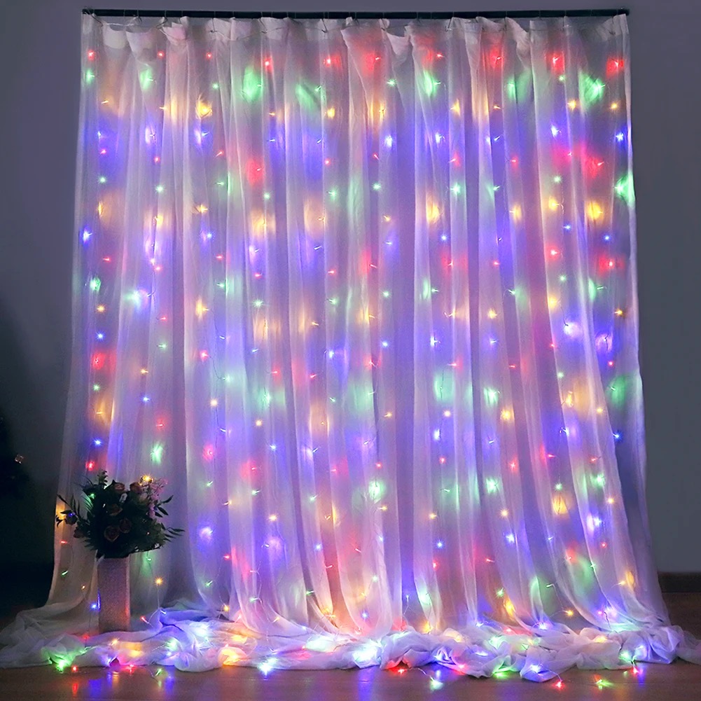 Гирлянда светодиодная GarlandoPro 300 LED Водопад 3х3 м 10 линий 8 режимов