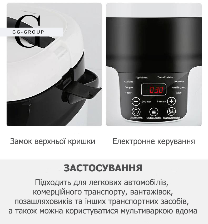 Автомобильная мультиварка Car multivarka 12v/24v