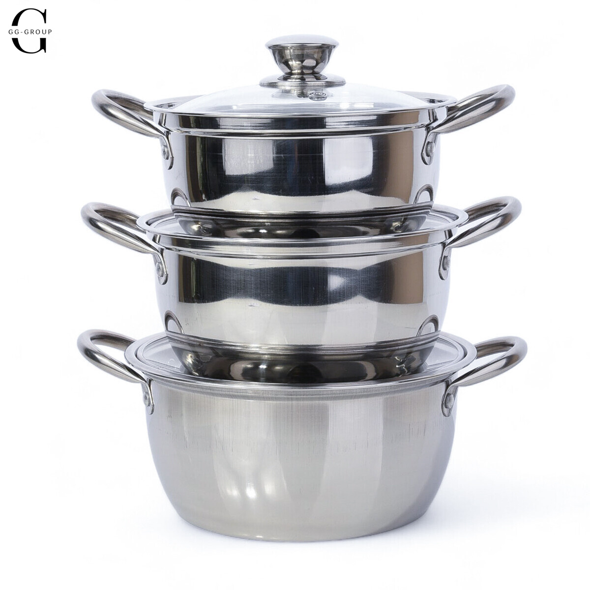 Набор кастрюль для всех видов плит.